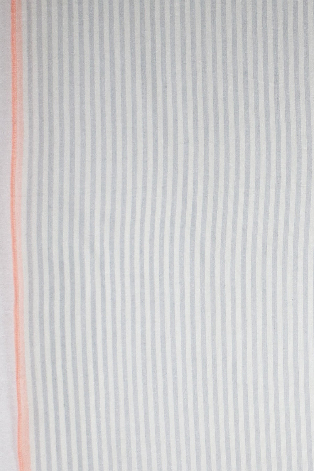 Classic Stripe with Neon Pink Border Viscose Scarf - Grey White Neon Pink