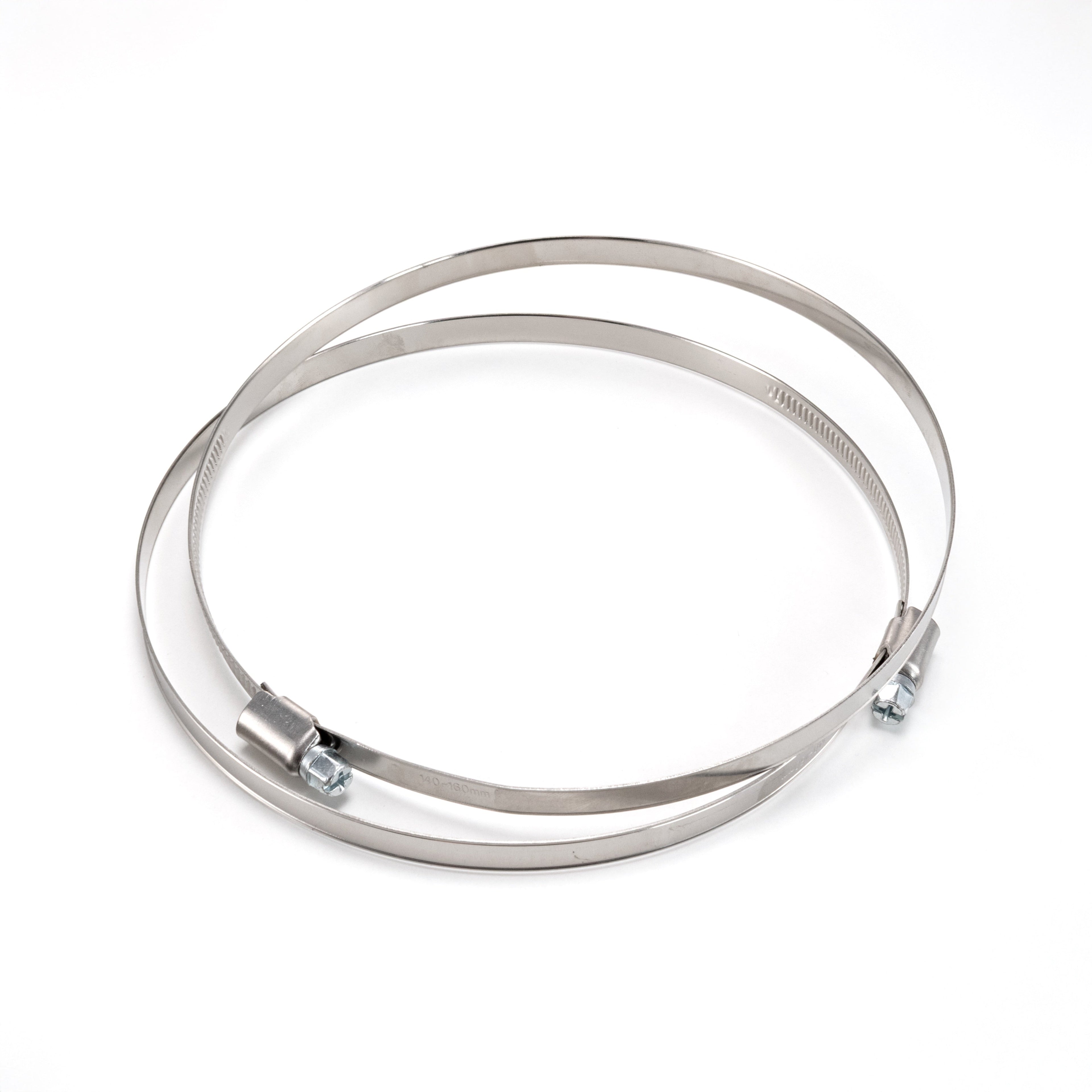 W2 Stainless Steel Hose Clips, 140mm - 160mm